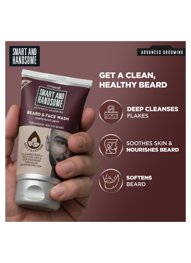 emami Beard And Face Wash With Vitamin E And Caffeine 100g - Image 4